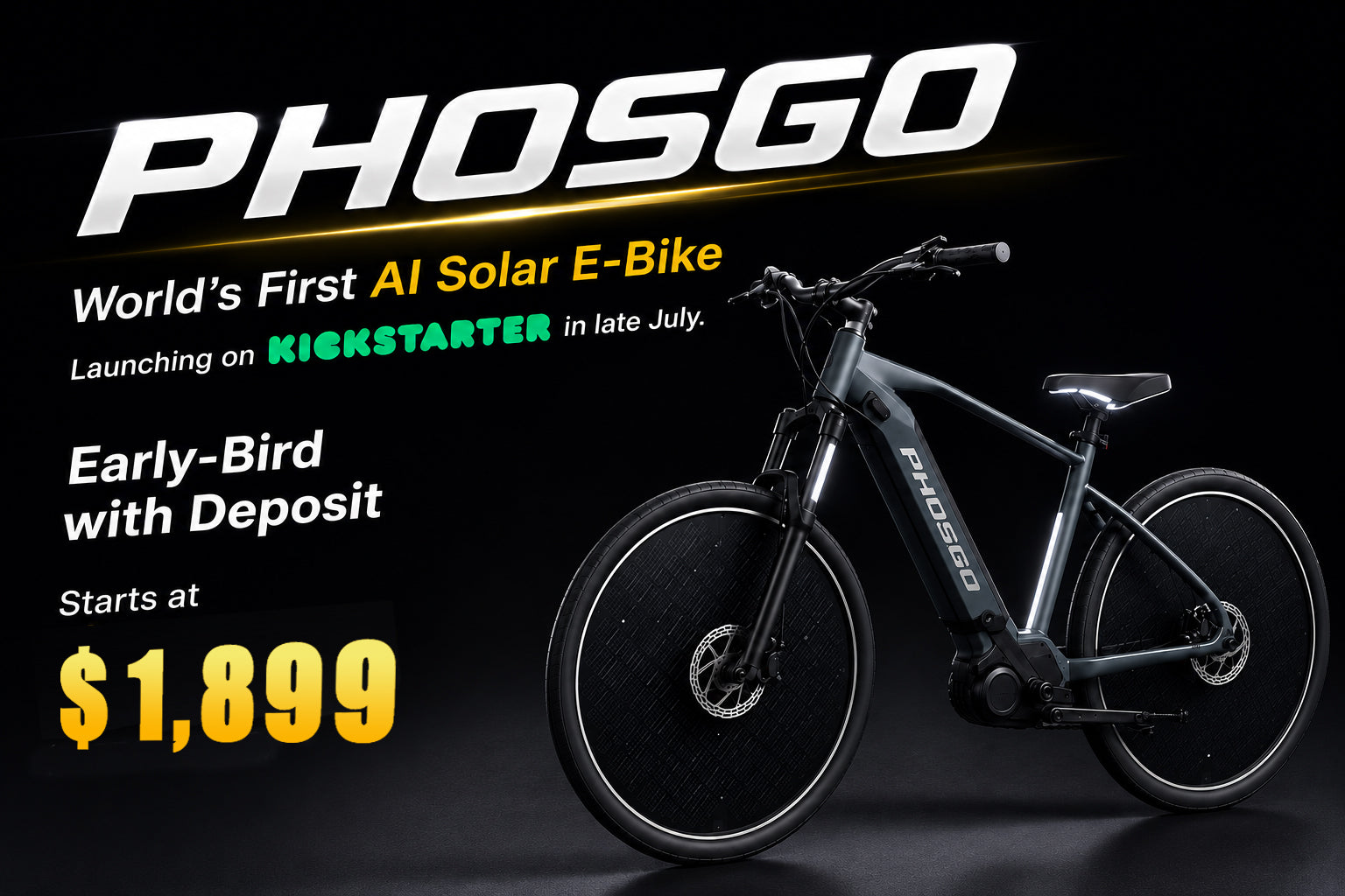 PHOSGO AI Solar E-Bike - Deposit Reservation