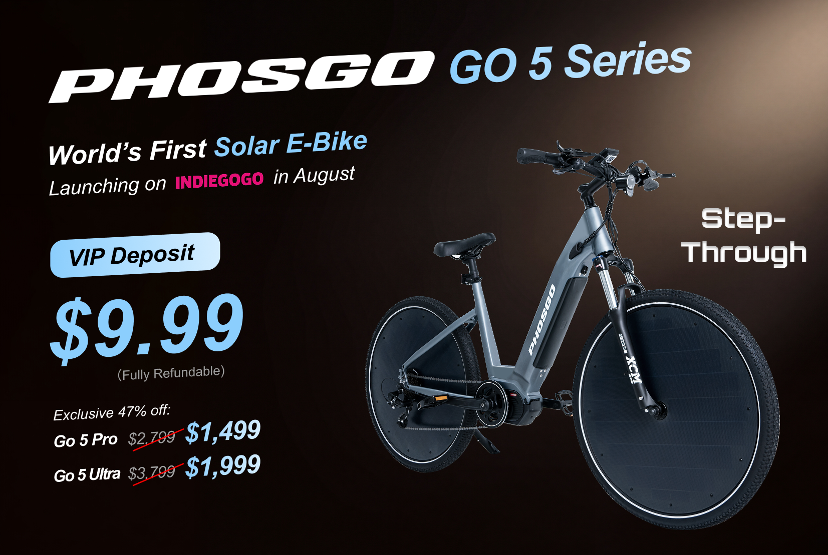 PHOSGO Solar E-Bike - Deposit Reservation